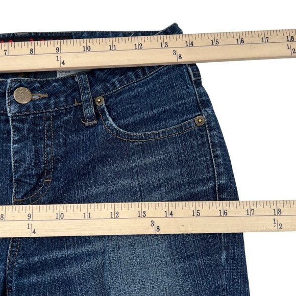 Mudd Vintage Y2k Flare Leg Jeans size 5 jr Dark Wash - Picture 4 of 11